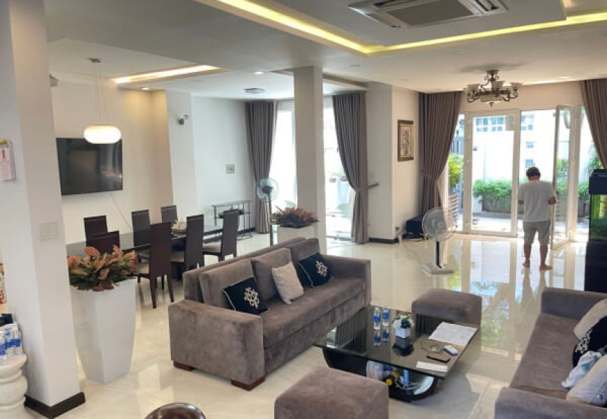 BÁN BIỆT THỰ BẢO VỆ 24/24 AN NINH YÊN TĨNH , KDC TẤN TRƯỜNG , Q7 - DO CHỦ ĐỊNH CƯ NÊN CẦN BÁN GẤP CĂN BIỆT THỰ TÂM HUYẾT VỚI THIẾT KẾ SANG TRỌNG