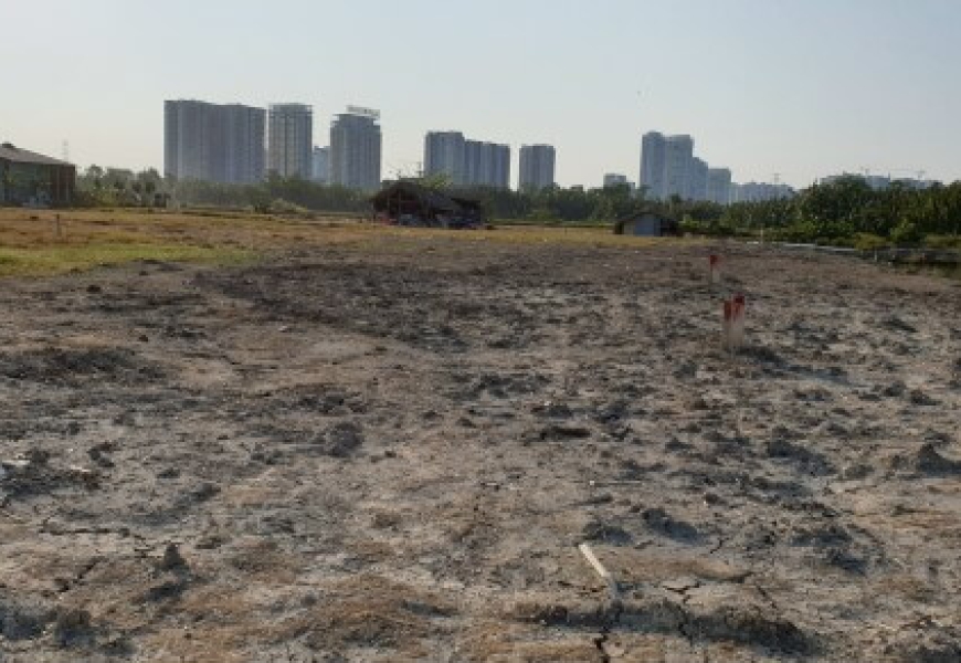 Cần bán Lô đất 1000m2 Phước Kiển Nhà Bè-  đối diện khu biệt thự Chateu bên kia sông tiện làm nhà sân vườn trồng rau sạch