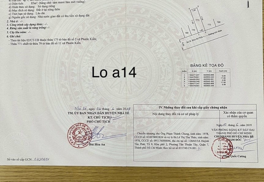 BÁN ĐẤT KDC ĐÀO SƯ TÍCH PHƯỚC KIỂN,GẦN LOTTE Q7