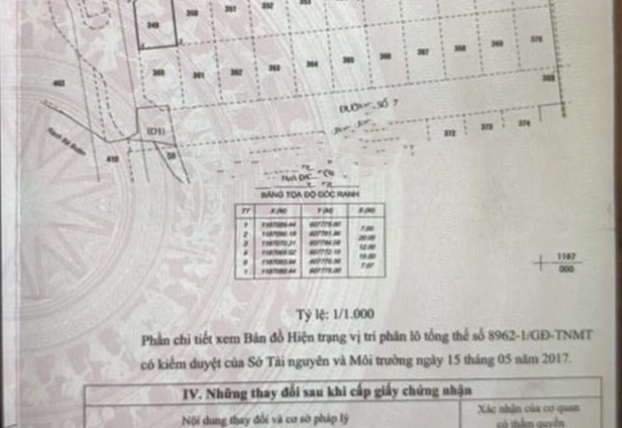 BÁN LÔ GÓC KHU BIỆT THỰ TẤN TRƯỜNG Q7