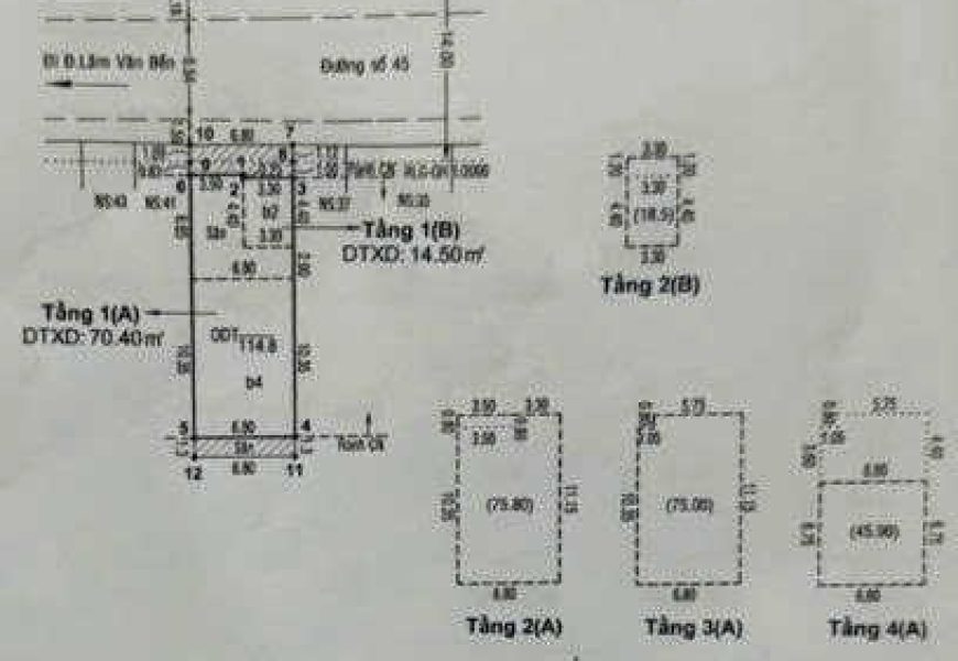Bán nhà MT đường số Lâm Văn Bền, HCM