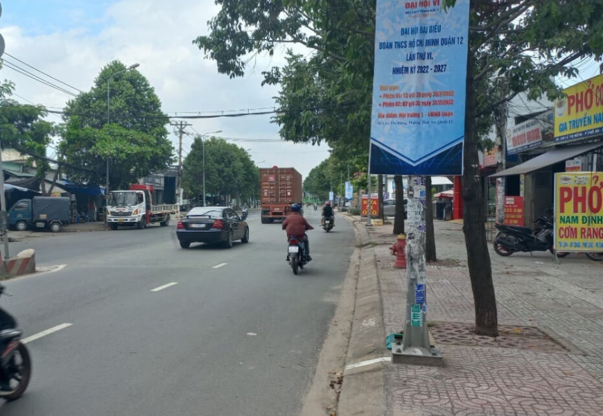 Chủ ngộp ngân hàng định giá 27tỷ,bán lỗ chốt nhanh 19,5tỷ bớt nhẹ - nhà 2 Mặt tiền đường lớn 20m lê thị riêng,phường thới an, Q12