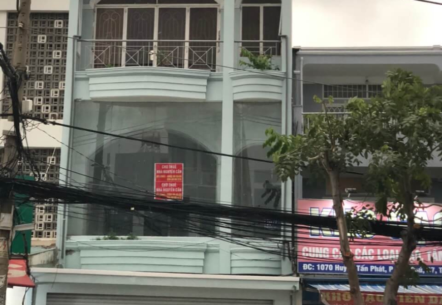CHO THUÊ NHÀ MẶT TIỀN HUỲNH TẤN PHÁT PHƯỜNG TÂN PHÚ, QUẬN 7 - 25 TRIỆU/THÁNG
