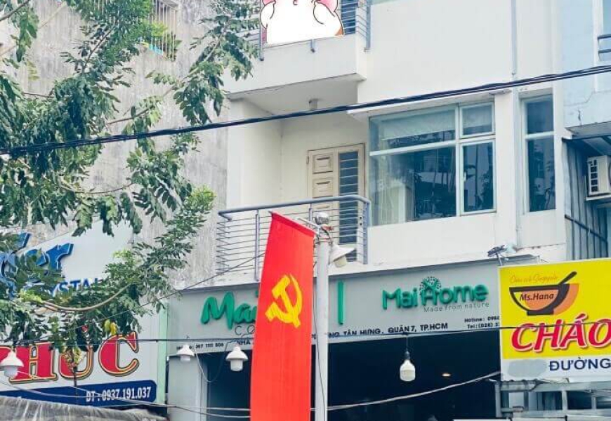CHO THUÊ NHÀ MẶT TIỀN ĐƯỜNG D4 HIM LAM QUẬN 7 - 45TR/THÁNG