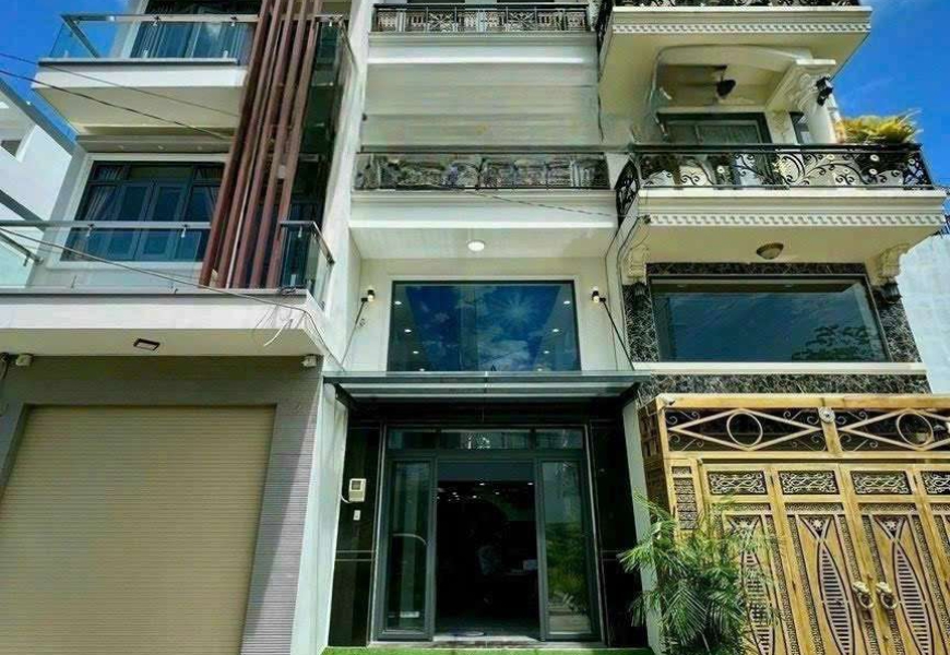 0914020039 EM DUNG  BÁN NHÀ 1 TRỆT 2 LẦU + SÂN THƯỢNG – HẺM 1365 HUỲNH TẤN PHÁT – XE HƠI ĐẬU TRƯỚC NHÀ