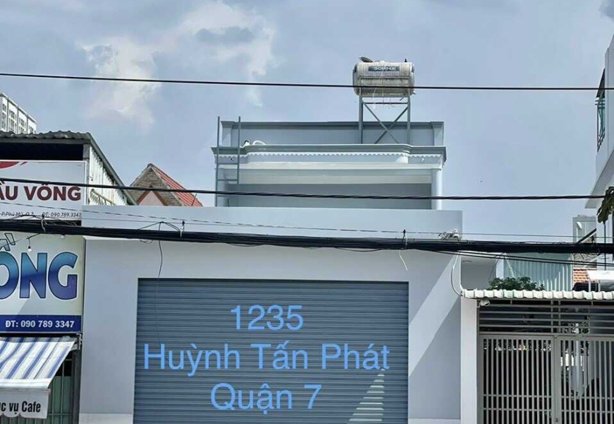 0909227199 Cho thuê Nhà Mặt Tiền 1235 Huỳnh Tấn Phát Quận 7 ( Phong Thuỷ Đẹp )