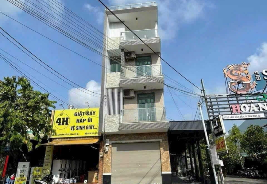 BÁN NHÀ 3 LẦU - GÓC 2 MẶT TIỀN LÂM VĂN BỀN, QUẬN 7 - CÓ THANG MÁY