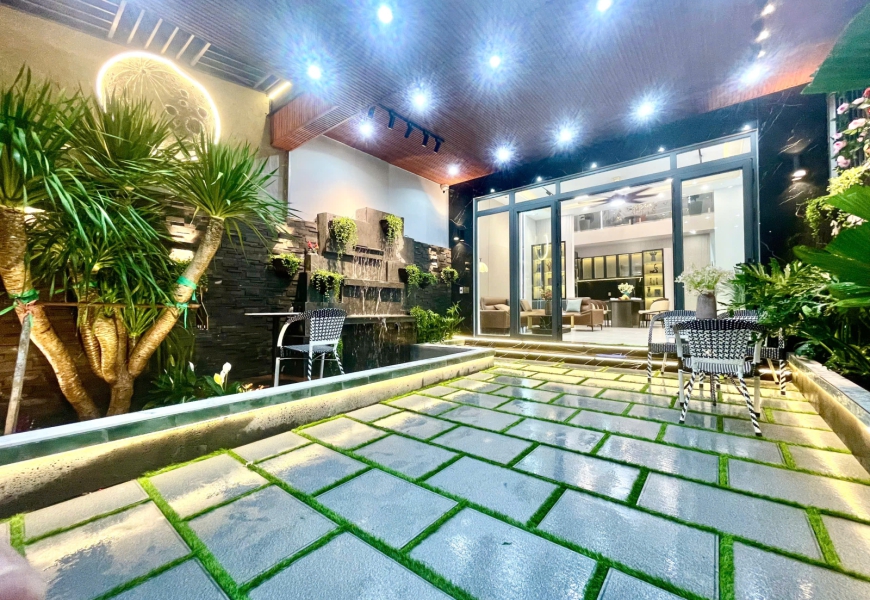 NHÀ ĐẸP XANH MÁT NHƯ RESORT - CHỈ 7,265 TỶ HUỲNH TẤN PHÁT- GIÁP QUẬN 7