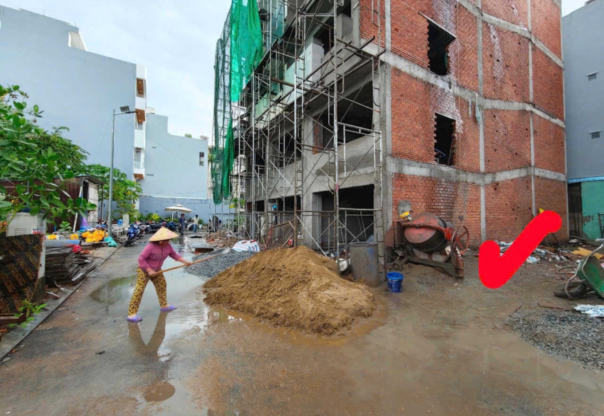 BÁN PHỤ LÔ ĐẤT ĐƯỜNG NHỰA HẺM XE HƠI 7M, HẺM 64 BÙI VĂN BA, QUẬN 7