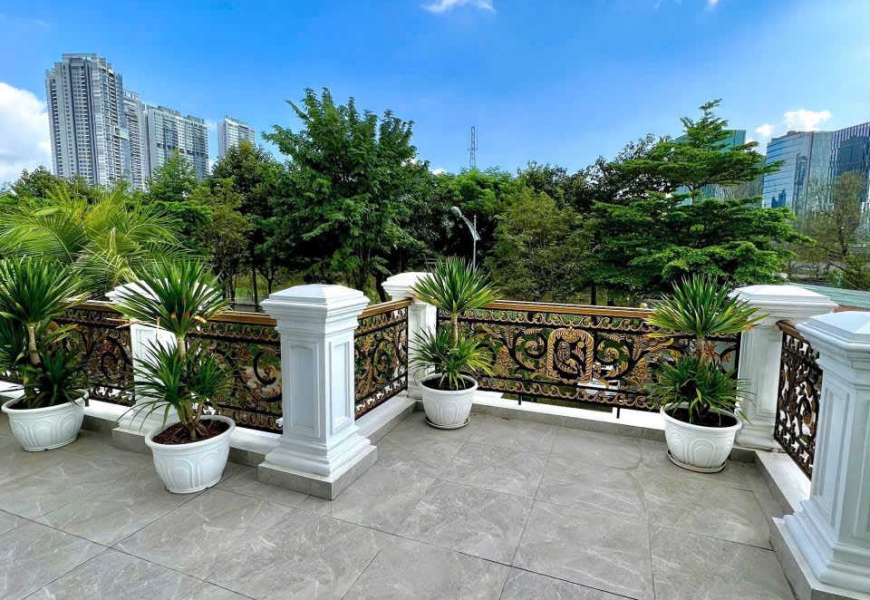 Định cư NN.. Giảm 7 tỷ..chỉ còn 87 tỷ  Bán biệt thự View Sông khu compoud bảo vệ 24/24 City Land Q7