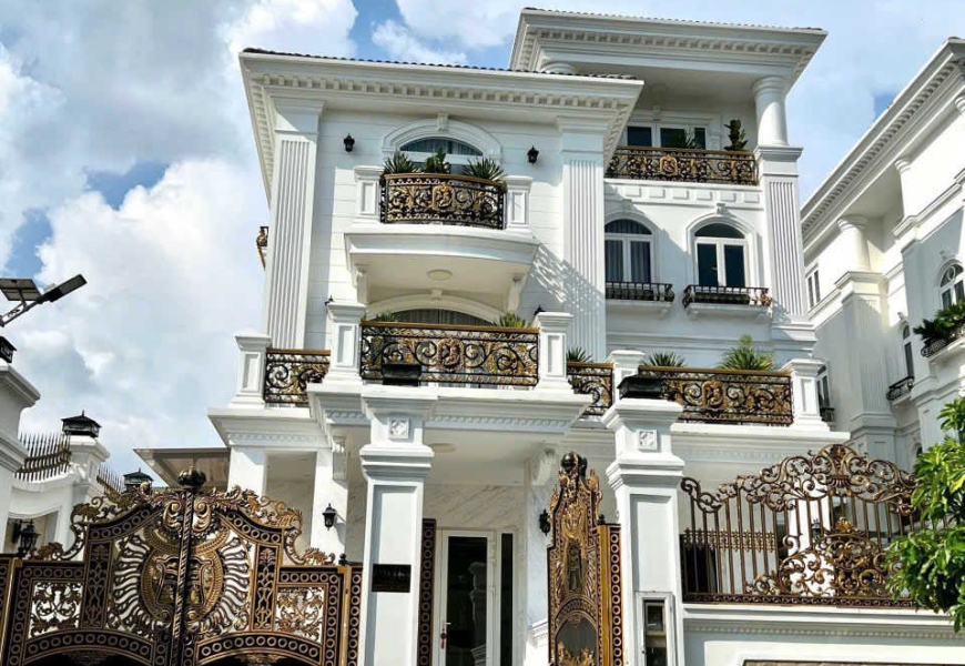 Định cư NN.. Giảm 7 tỷ..chỉ còn 87 tỷ  Bán biệt thự View Sông khu compoud bảo vệ 24/24 City Land Q7